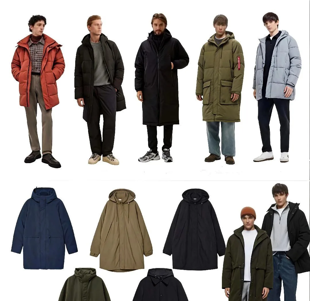 European luxury puffer and down coat collection
